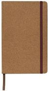 Case bound faux leather journal cork cover